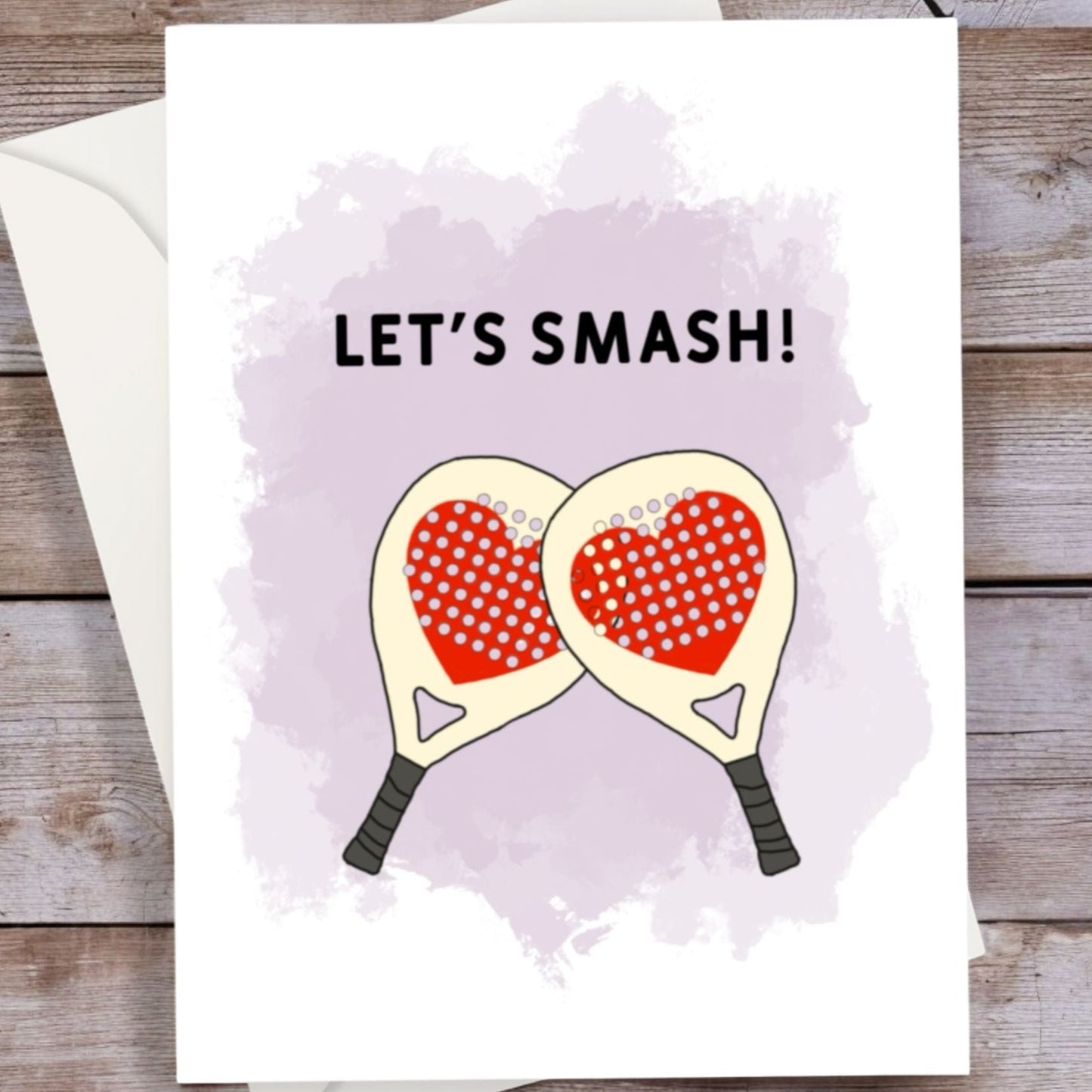 Padel Valentine Card - Let's Smash