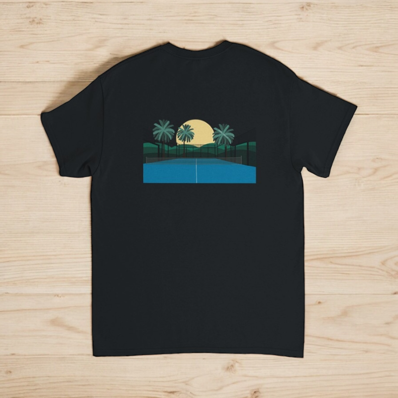 Sunset Padel Court Tshirt